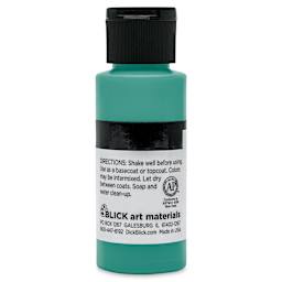Blick Matte Acrylic - Green Blue Deep, 2 oz bottle back