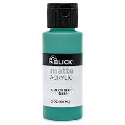 Blick Matte Acrylic - Green Blue Deep, 2 oz bottle