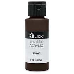 Blick Matte Acrylic - Brown, 2 oz bottle