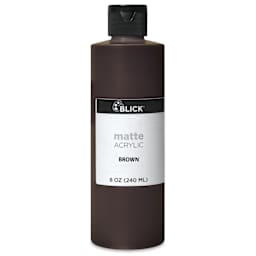 Blick Matte Acrylic - Brown, 8 oz