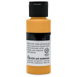 Blick Matte Acrylic - Gold Metallic, 2 oz bottle back