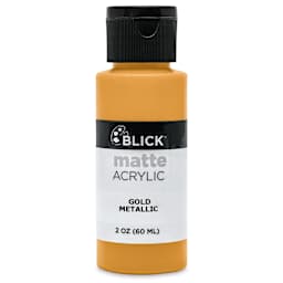Blick Matte Acrylic - Gold Metallic, 2 oz bottle