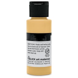 Blick Matte Acrylic - Pale Gold, 2 oz bottle back