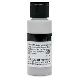 Blick Matte Acrylic - Silver Metallic, 2 oz bottle back