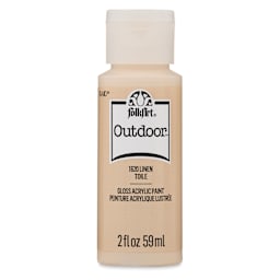 FolkArt Outdoor Acrylic Paint - Linen, 2 oz, Bottle