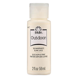 FolkArt Outdoor Acrylic Paint - Warm White, 2 oz, Bottle
