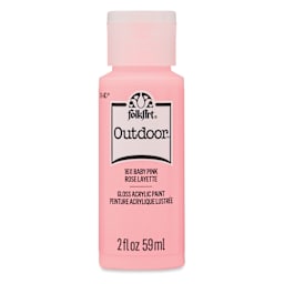 FolkArt Outdoor Acrylic Paint - Baby Pink, 2 oz, Bottle