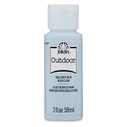 FolkArt Outdoor Acrylic Paint - Light Blue, 2 oz, Bottle