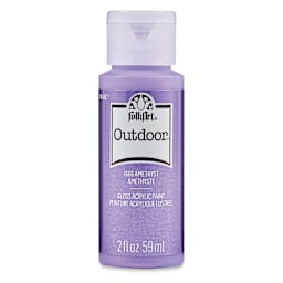 FolkArt Outdoor Acrylic Paint - Metallic Amethyst, 2 oz, Bottle