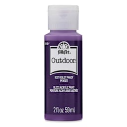 FolkArt Outdoor Acrylic Paint - Violet Pansy, 2 oz, Bottle