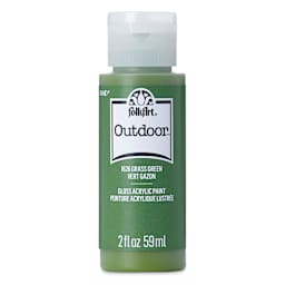 FolkArt Outdoor Acrylic Paint - Grass Green, 2 oz, Bottle