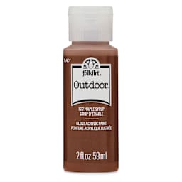 FolkArt Outdoor Acrylic Paint - Maple Syrup, 2 oz, Bottle