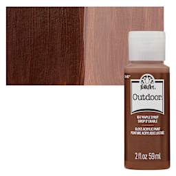FolkArt Outdoor Acrylic Paint - Maple Syrup, 2 oz, Bottle