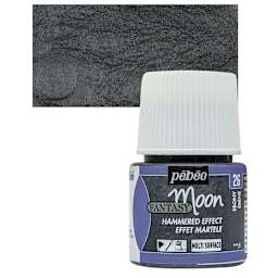 Pebeo Fantasy Moon Paint - Ebony, 45 ml bottle and swatch