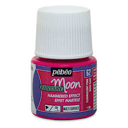 Pebeo Fantasy Moon Paints - Fluorescent Pink, 45 ml bottle