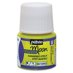 Pebeo Fantasy Moon Paints - Fluorescent Yellow, 45 ml bottle