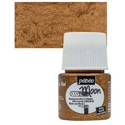 Pebeo Fantasy Moon Paint - Vermeil, 45 ml bottle and swatch