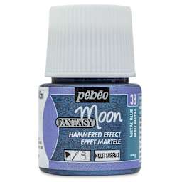 Pebeo Fantasy Moon Paints - Metal Blue, 45 ml bottle
