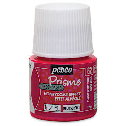 Pebeo Fantasy Prisme Paint - Fluorescent Pink, 45 ml, Bottle