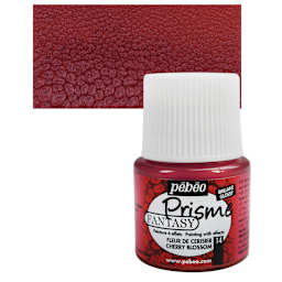 Pebeo Fantasy Prisme Paint - Cherry Blossom, 45 ml bottle and swatch