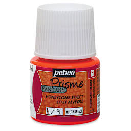 Pebeo Fantasy Prisme Paint - Fluorescent Orange, 45 ml, Bottle