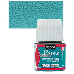 Pebeo Fantasy Prisme Paint - Turquoise, 45 ml bottle and swatch