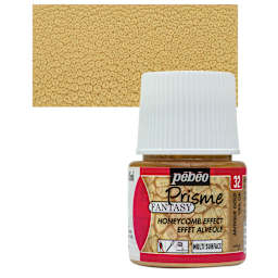 Pebeo Fantasy Prisme Paint - Antique Gold, 45 ml bottle and swatch