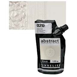 Sennelier Abstract Acrylic - Iridescent Pearl, 120 ml pouch and swatch