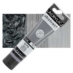 Sennelier Abstract Acrylic - Iridescent Black, 60 ml tube and swatch