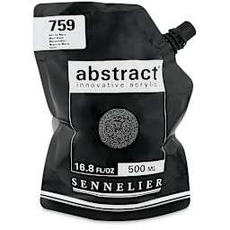 Sennelier Abstract Acrylic - Mars Black, 500 ml pouch