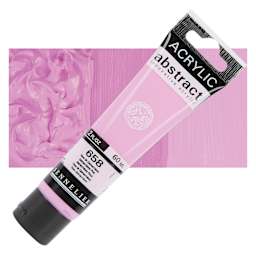 Sennelier Abstract Acrylic Paint - Quinacridone Pink, 60 ml tube and swatch