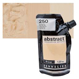 Sennelier Abstract Acrylic - Rose Ochre Light, 120 ml pouch and swatch