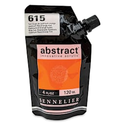 Sennelier Abstract Acrylic - Cadmium Red Orange Hue, 120 ml pouch