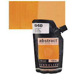 Sennelier Abstract Acrylic - Red Orange, 120 ml pouch and swatch