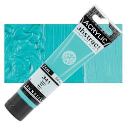 Sennelier Abstract Acrylic Paint - Turquoise, 60 ml tube and swatch
