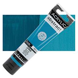 Sennelier Abstract Acrylic - Chinese Blue, 60 ml tube and swatch