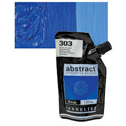 Sennelier Abstract Acrylic - Cobalt Blue Hue, 120 ml pouch and swatch