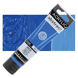 Sennelier Abstract Acrylic - Cobalt Blue Hue, 60 ml tube and swatch