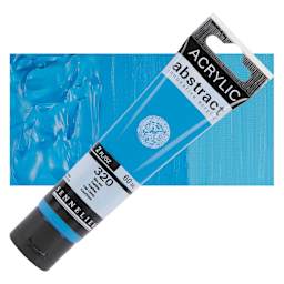 Sennelier Abstract Acrylic - Azur Blue, 60 ml Tube and swatch