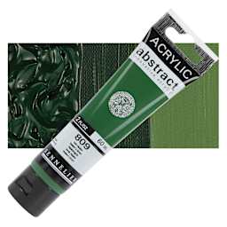 Sennelier Abstract Acrylic - Hooker's Green, 60 ml tube and swatch