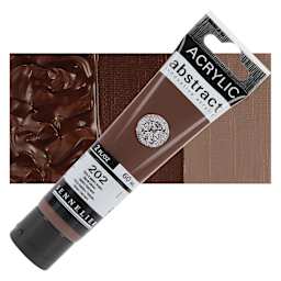 Sennelier Abstract Acrylic - Burnt Umber, 60 ml tube and swatch