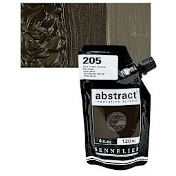 Sennelier Abstract Acrylic - Raw Umber, 120 ml pouch and swatch