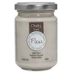 Fleur Chalky Look Paint - Greige, 4.4 oz jar