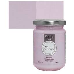 Fleur Chalky Look Paint - Sunrise Flirt, 4.4 oz jar and swatch
