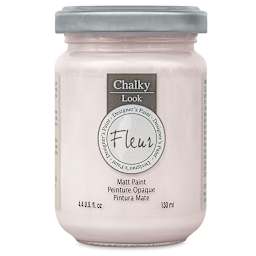 Fleur Chalky Look Paint - Sugar, 4.4 oz jar