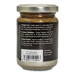 Fleur Chalky Look Paint - Champagne, 4.4 oz jar back