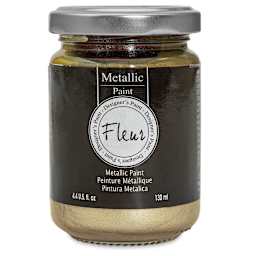 Fleur Chalky Look Paint - Champagne, 4.4 oz jar