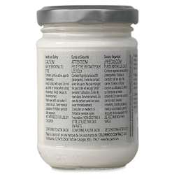 Fleur Chalky Look Paint - Chalk White, 4.4 oz jar back