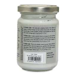 Fleur Chalky Look Paint - All About Grey, 4.4 oz jar back