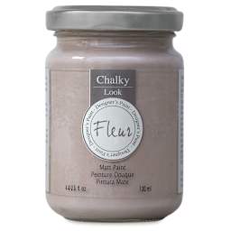 Fleur Chalky Look Paint - Indian Elephant, 4.4 oz jar